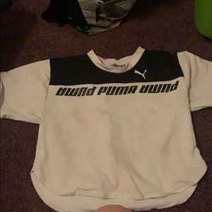 puma cropped t shirt